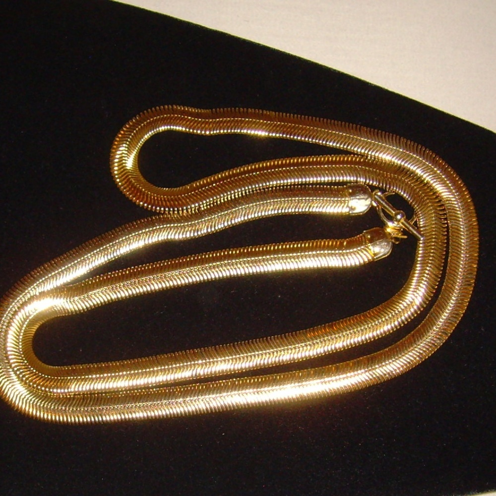 Anne Klein Gold-Tone Serpentine Chain Necklace - Picture 14 of 14